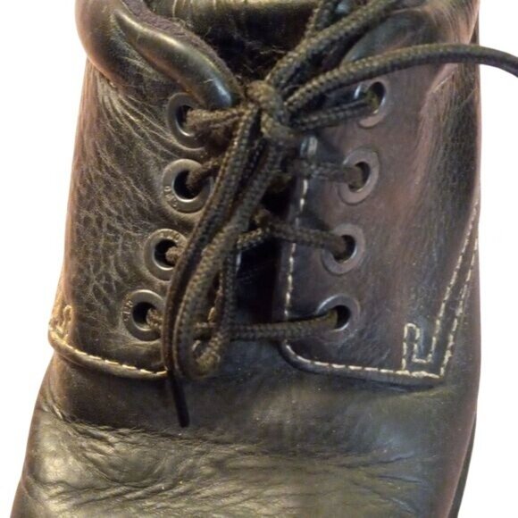 Dr. Martens Size UK 8 US 9 Black Leather Lace-Up Casual Shoes Mens Chunky Y2K - Picture 8 of 10
